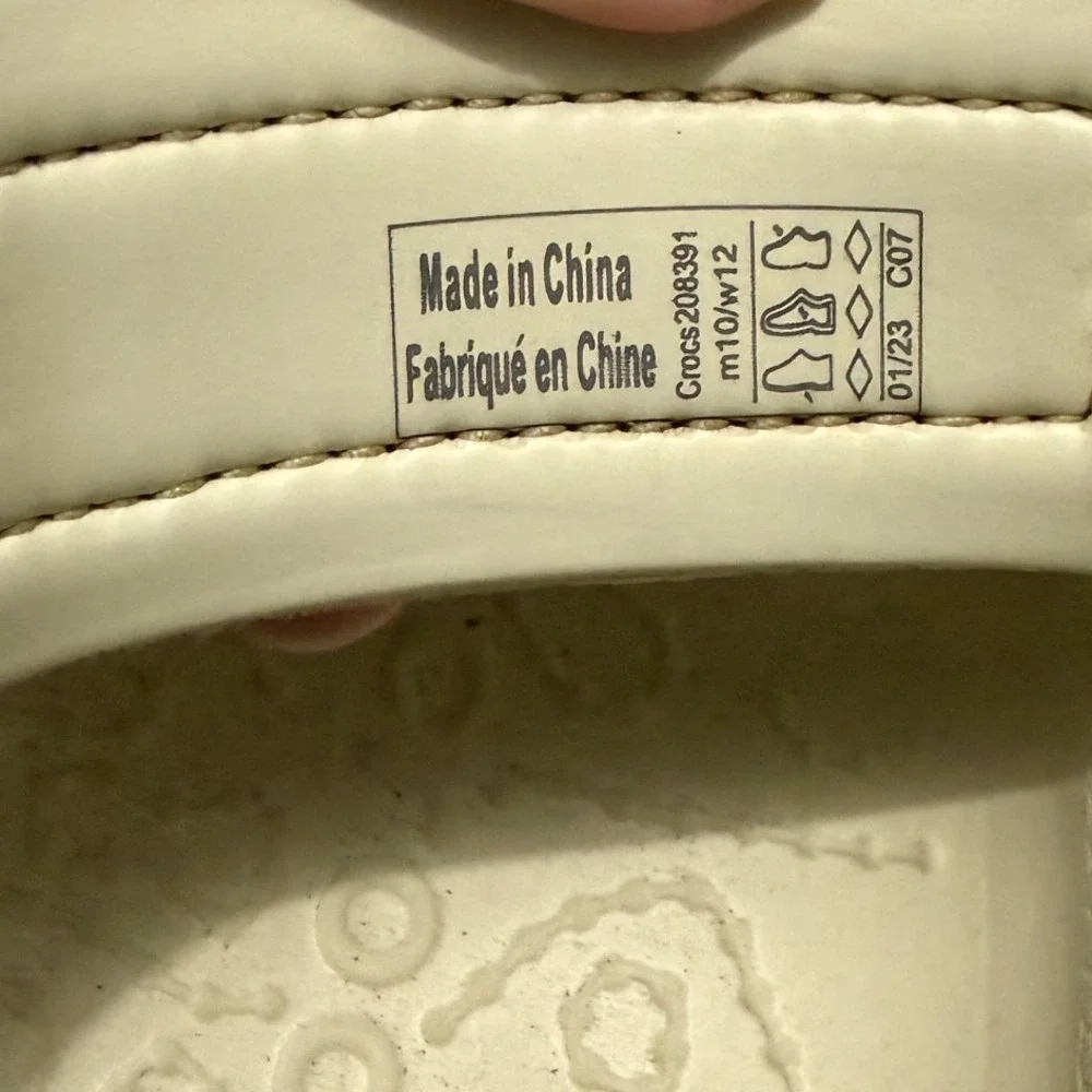 Crocs Echo Clog Desert Grass Limeade Mens 10 Womens 12 Sporty Sandal